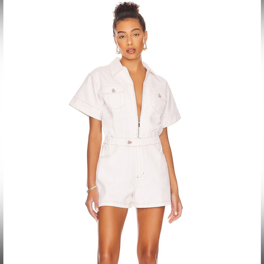 WeWoreWhat Denim Romper